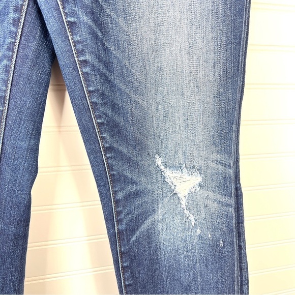 Madewell Jeans Women's Skinny Skinny Stretch Mid Rise Distressed Blue Denim 31 - Picture 6 of 13